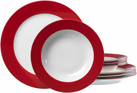 Dinner Set TR21002-Red 18Pcs 