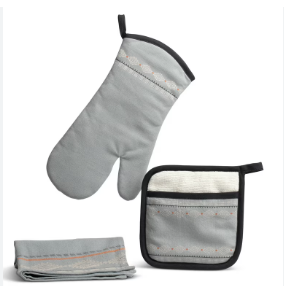 HMI3004 - 3Pcs Set Oven Gloves Set 18*26/8*8