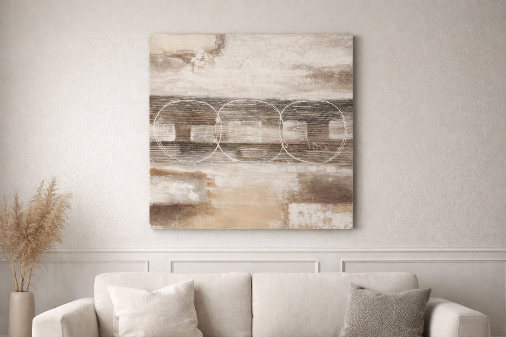 100% Handmade Oil Painting(Canvas +Wooden Frame )100*100