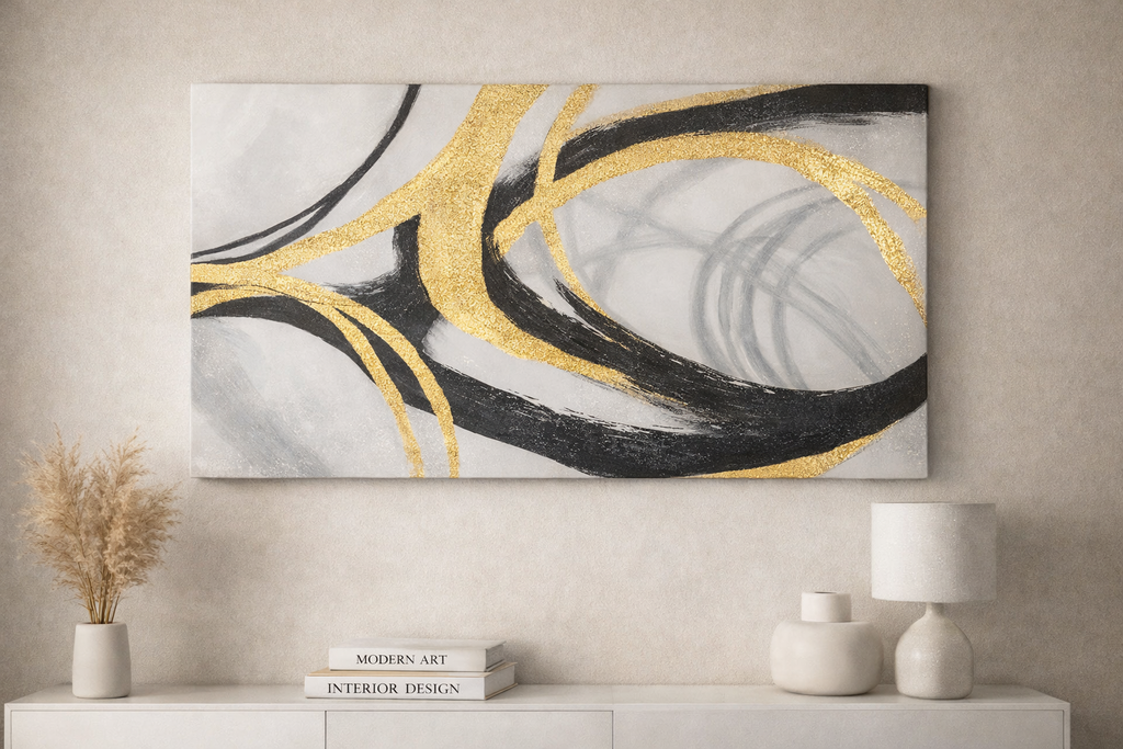 100% Handmade Oil Painting(Canvas +Wooden Frame )60*120