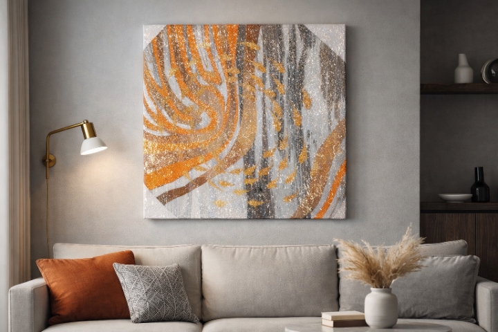 Printed Canavs Painting(Canvas +Wooden Frame)60*60*2