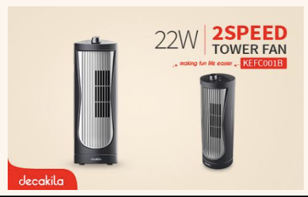 [KEFC001B] Tower fan