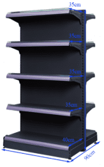 [BZRCS-330] 120*90*190cm*5Layers (Attached shelf)(1 upright)